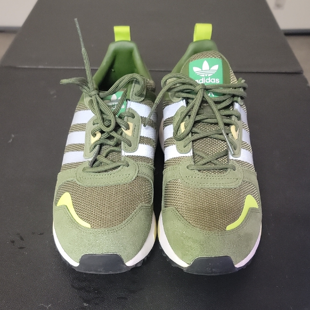 adidas Green and White Athletic Shoes